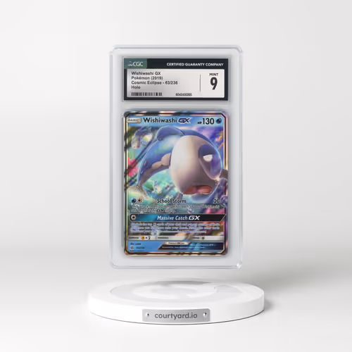 2019 Cosmic Eclipse #63/236 Wishiwashi GX - Holo (CGC 9 MINT)