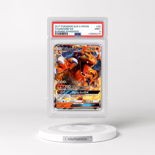 2017 Pokémon Sun & Moon Burning Shadows #20 Charizard GX - Holo (PSA 9 MINT)