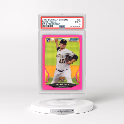 2013 Bowman Chrome #30 Gerrit Cole - Pink Refractor (PSA 9 MINT)