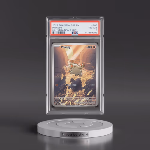 2024 Pokémon Ssp EN-Surging Sparks #205 Phanpy - Illustration Rare (PSA 8 NM-MT)