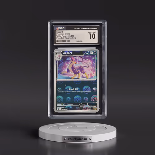 2025 White Flare - WHT EN #056/086 Liepard - Reverse Holo Poké Ball (CGC 10 GEM MINT)