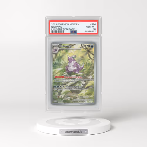 2023 Pokémon Mew EN-151 #174 Nidoking - Illustration Rare (PSA 10 GEM MINT)
