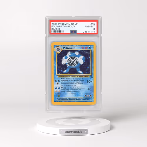 2000 Pokémon Game Base II #15 Poliwrath - Holo (PSA 8 NM-MT)