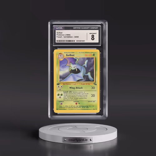 1999 Fossil #34/62 Golbat - 1st Edition 1st Edition (CGC 8 NM-MT)