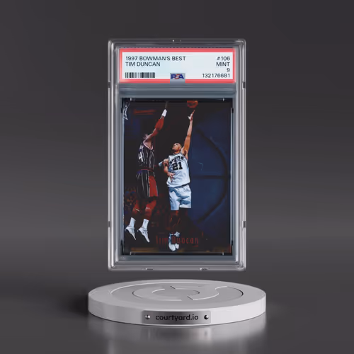 1997 Bowman's Best #106 Tim Duncan (PSA 9 MINT)