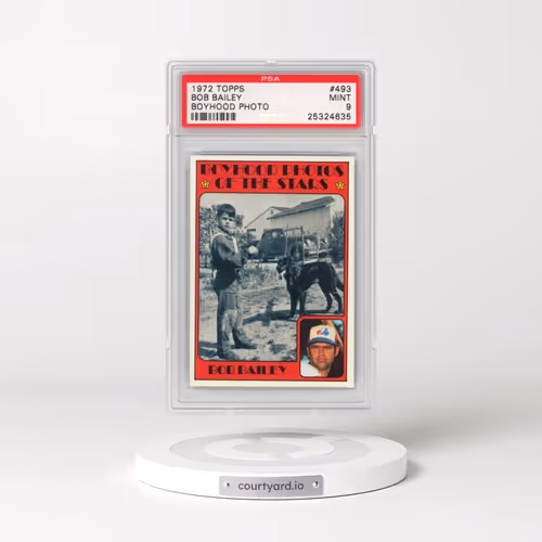 1972 Topps #493 Bob Bailey - Boyhood Photo (PSA 9 MINT)