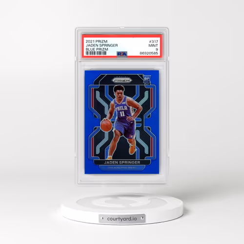 2021 Panini Prizm #317 Jaden Springer - Blue Prizm (PSA 9 MINT)