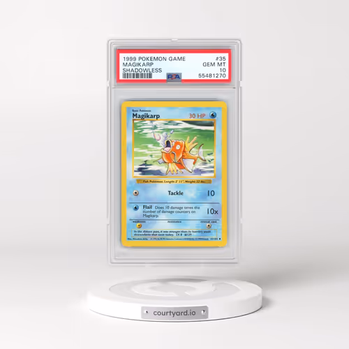 1999 Pokémon Game #35 Magikarp - Shadowless (PSA 10 GEM MINT)