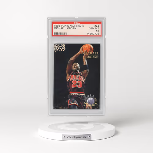 1996 Topps NBA Stars #24 Michael Jordan (PSA 10 GEM MINT)