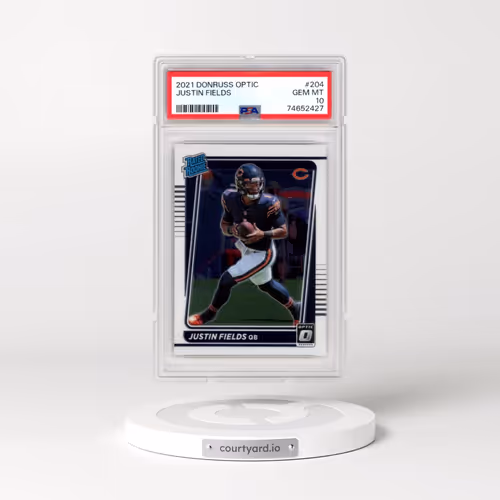 2021 Panini Donruss Optic #204 Justin Fields (PSA 10 GEM MINT)
