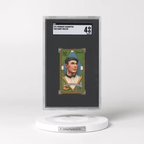 1911 Piedmont Cigarettes (T205) Wolter, Harry (SGC 4 VG-EX)