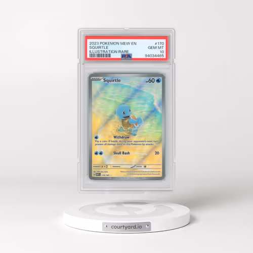 2023 Pokémon Mew EN-151 #170 Squirtle - Illustration Rare (PSA 10 GEM MINT)