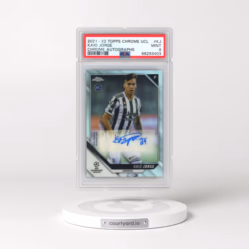 2021 Topps Chrome UEFA Champions League Chrome Autographs #KJ Kaio Jorge (PSA 9 MINT)