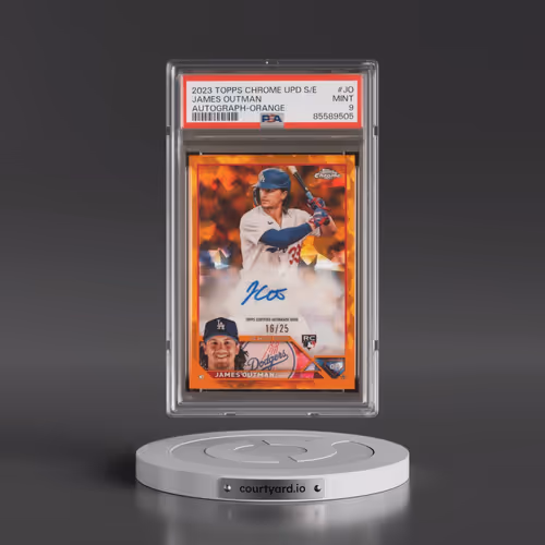 2023 Topps Chrome Update Sapphire Edition Autograph #JO James Outman - Orange (PSA 9 MINT)