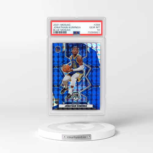 2021 Panini Mosaic #268 Jonathan Kuminga - Blue Mosaic (PSA 10 GEM MINT)