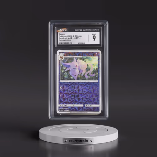 2025 Gem Pack Volume 2 - CBB2C - Simplified #05 07/14 Espeon - Geometric Pattern Holo (CGC 9 MINT)