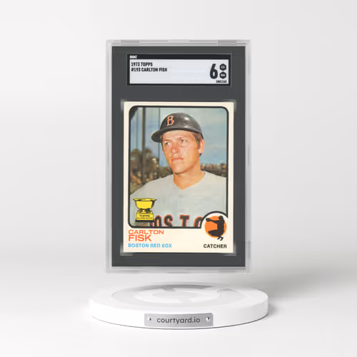 1973 Topps #193 Carlton Fisk - All-Star Rookie (SGC 6 EX-MT)