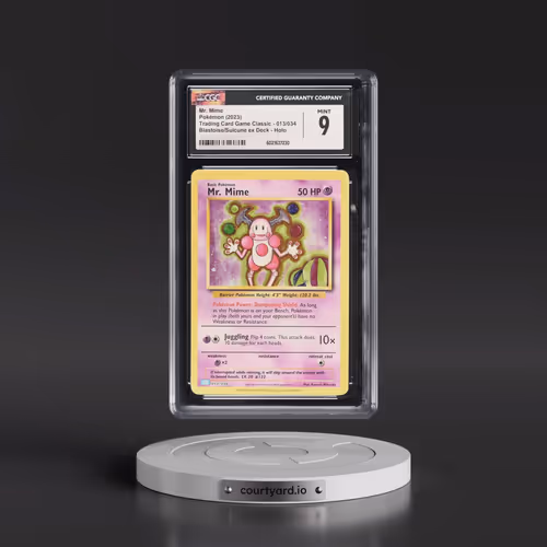 2023 Pokémon Clb-Trading Card Game Classic Blastoise & Suicune EX Deck #013 Mr. Mime (CGC 9 MINT)