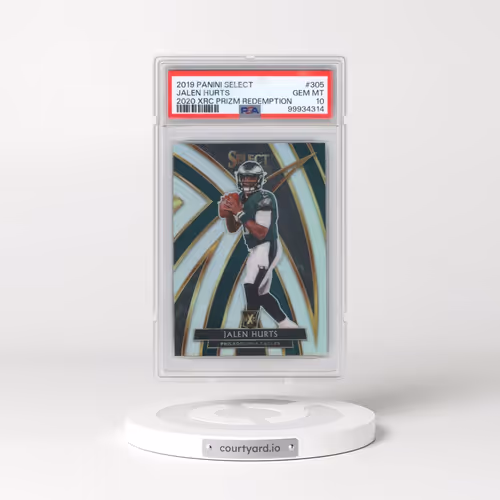 2019 Panini Select 2020 Xrc Prizm Redemption #305 Jalen Hurts (PSA 10 GEM MINT)