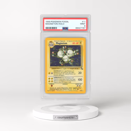 1999 Pokémon Fossil #11 Magneton - Holo (PSA 9 MINT)