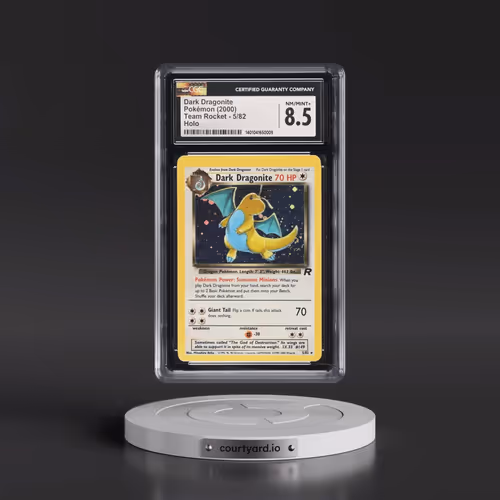 1999 Team Rocket #5/82 Dark Dragonite - Holo (CGC 8.5 NM-MT+)