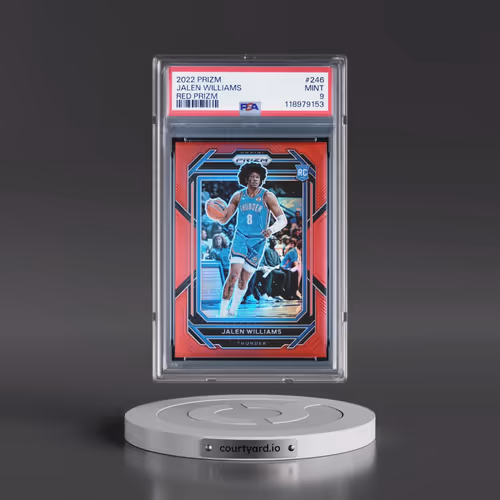 2022 Panini Prizm #246 Jalen Williams - Red Prizm (PSA 9 MINT)
