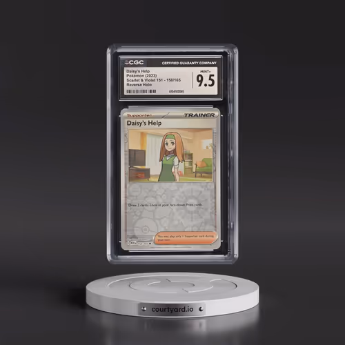 2023 Scarlet & Violet 151 - MEW EN #158/165 Daisy's Help - Reverse Holo (CGC 9.5 MINT+)