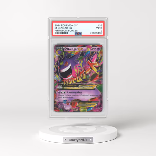 2014 Pokémon XY Phantom Forces #35 M Gengar EX - Holo (PSA 9 MINT)