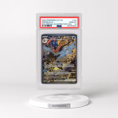 2024 Pokémon Svp EN-SV Black Star Promo #132 Greninja EX - Holo Shrouded Fable Special Illustration Collection (PSA 10 GEM MINT)