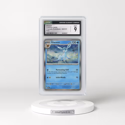 2025 Prismatic Evolutions - PRE EN #025/131 Glaceon - Holo (CGC 9 MINT)