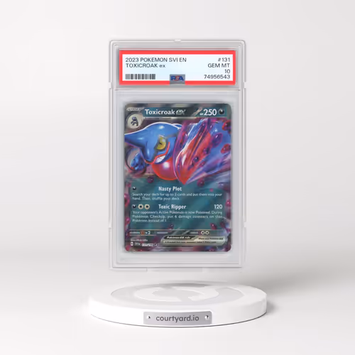 2023 Pokémon Svi EN-Scarlet & Violet #131 Toxicroak EX - Holo (PSA 10 GEM MINT)
