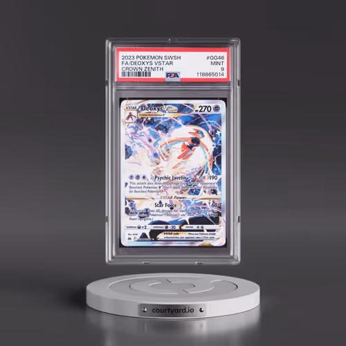 2023 Pokémon Sword and Shield Crown Zenith #GG46 Deoxys Vstar - Full Art (PSA 9 MINT)