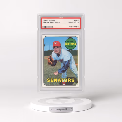 1969 Topps #554 Frank Bertaina (PSA 8 NM-MT)
