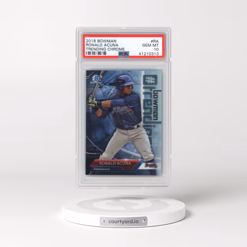 2018 Bowman Trending Chrome #RA Ronald Acuna (PSA 10 GEM MINT)