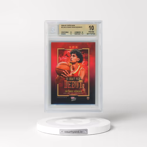 2024 Topps Now #2 Zaccharie Risacher (BGS 10 PRISTINE)