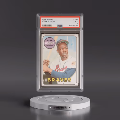 1969 Topps #100 Hank Aaron (PSA 5 EX)
