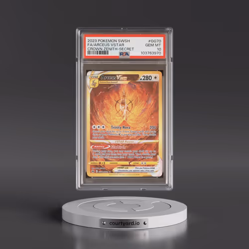 2023 Pokémon Sword and Shield Crown Zenith #GG70 Arceus Vstar - Full Art Secret (PSA 10 GEM MINT)