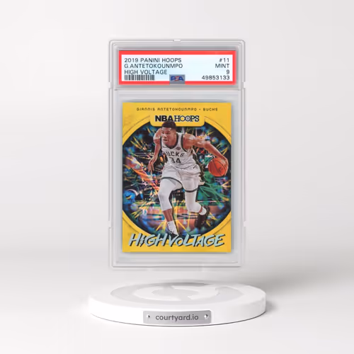 2019 Panini Hoops High Voltage #11 Giannis Antetokounmpo (PSA 9 MINT)