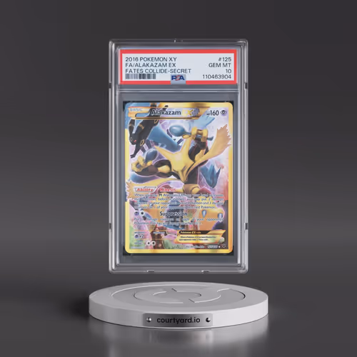 2016 Pokémon XY Fates Collide #125 Alakazam EX - Holo Full Art Secret (PSA 10 GEM MINT)