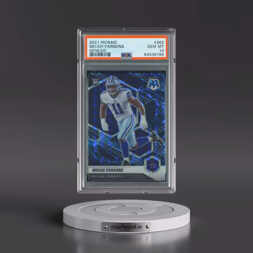2021 Panini Mosaic #362 Micah Parsons - Genesis (PSA 10 GEM MINT)