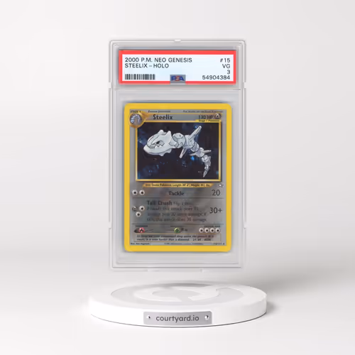 2000 Pokémon Neo Genesis #15 Steelix - Holo (PSA 3 VG)