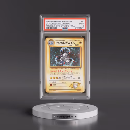 1998 Pokémon Kuchiba City Gym Deck #82 LT. Surge's Magneton - Holo (PSA 9 MINT)