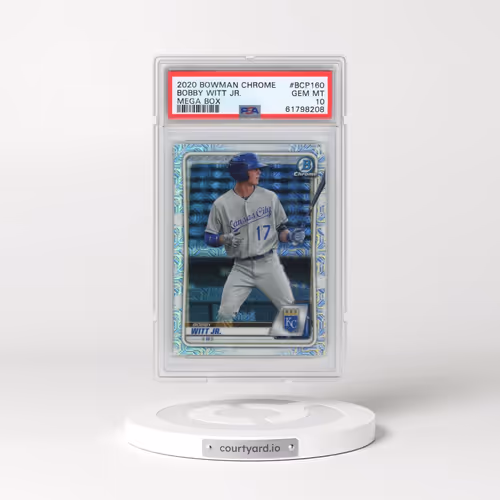 2020 Bowman Chrome Mega Box #BCP160 Bobby Witt Jr. (PSA 10 GEM MINT)