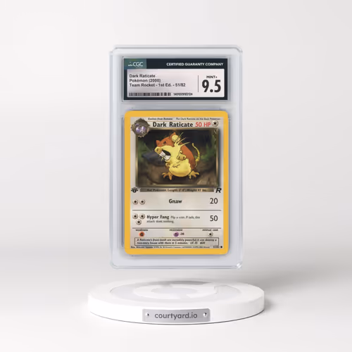2000 Team Rocket #51/82 Dark Raticate - 1st Edition 1st Edition (CGC 9.5 MINT+)