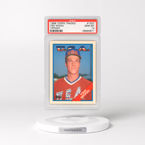 1988 Topps Traded Tiffany #130T Ted Wood (PSA 10 GEM MINT)