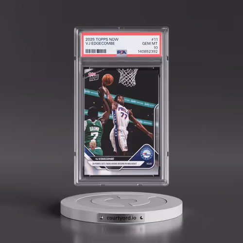 2025 Topps Now #11 VJ Edgecombe (PSA 10 GEM MINT)