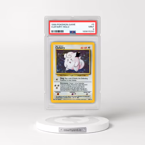 1999 Pokémon Game #5 Clefairy - Holo (PSA 9 MINT)