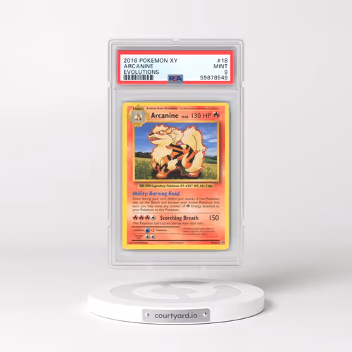 2016 Pokémon XY Evolutions #18 Arcanine (PSA 9 MINT)