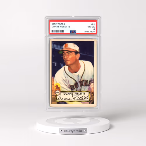 1952 Topps #82 Duane Pillette (PSA 4 VG-EX)