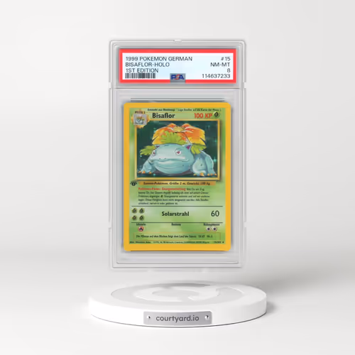 1999 Pokémon #15 Bisaflor - 1st Edition Holo (PSA 8 NM-MT)